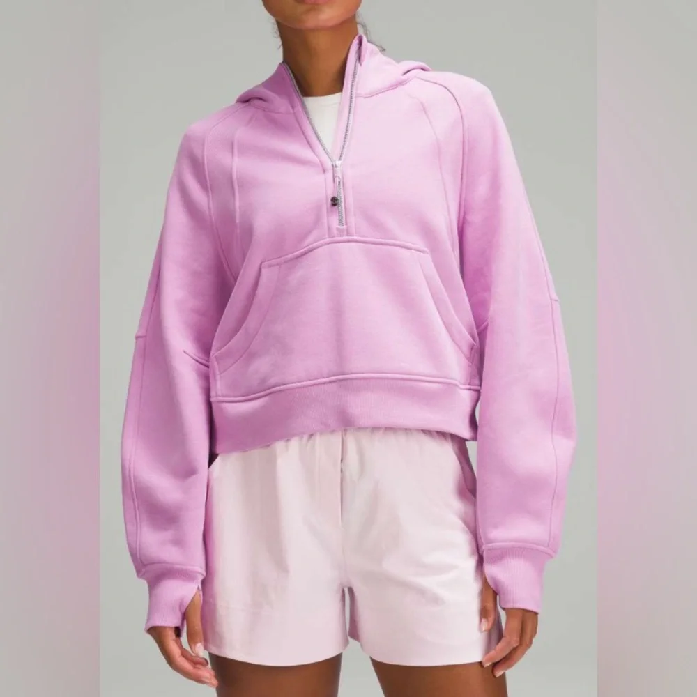 NWT Lululemon Scuba Oversized Half-Zip Hoodie Dahlia Mauve